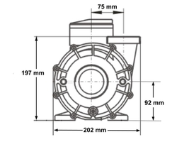 LX Vodné čerpadlo pre vírivky WP250 2,5HP (2-Speed)